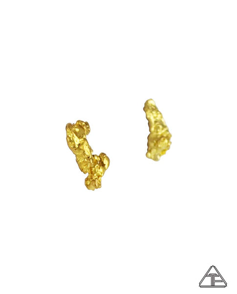 Studs: Alaskan Yellow Gold Nugget Earrings