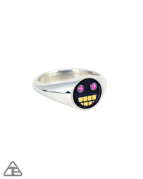 Grillz: Pink Sapphire Sterling Silver 22k Ring