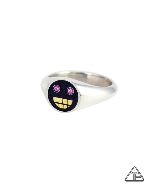 Grillz: Pink Sapphire Sterling Silver 22k Ring