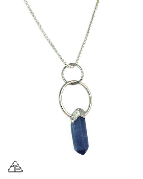 Tara Blue Quartz Crystal Talisman Pendant