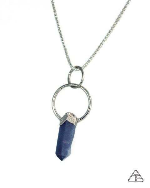 Tara Blue Quartz Crystal Talisman Pendant