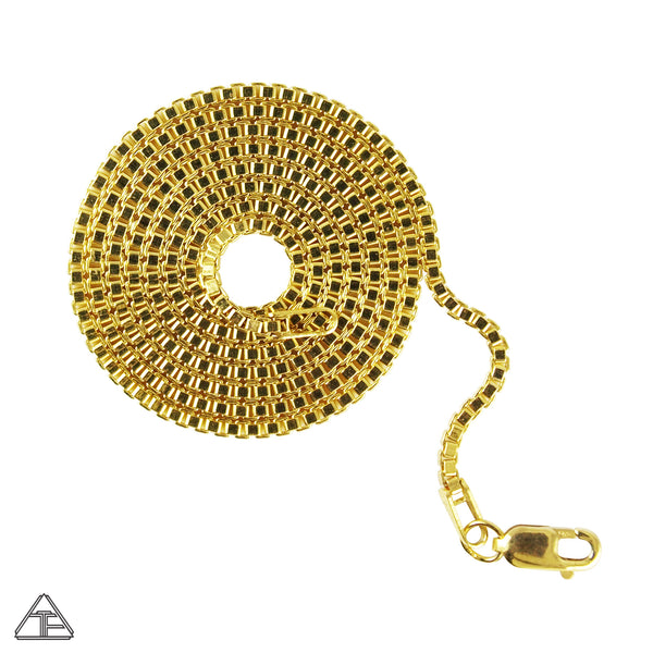 14k Yellow Gold Fill Box Chain 1.5mm