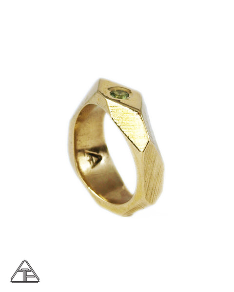 Lattice: Brass Ring Moldavite