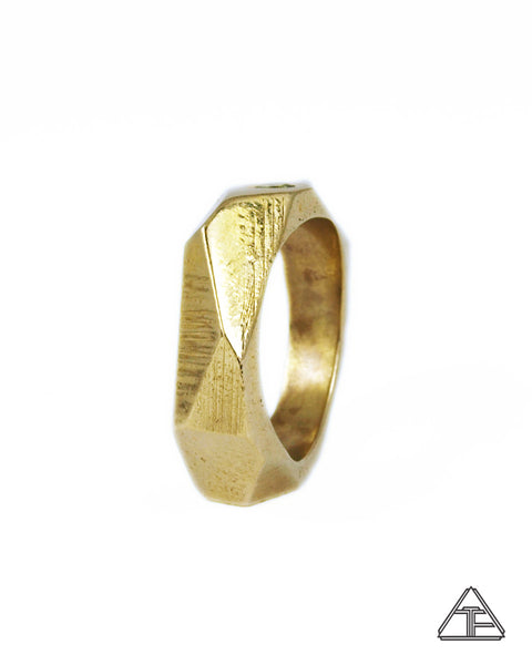 Lattice: Brass Ring Moldavite