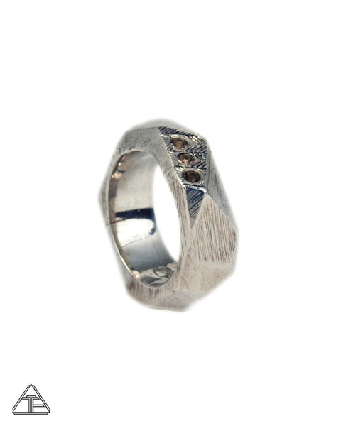 Lattice: Sterling Silver Ring Smoky Quartz