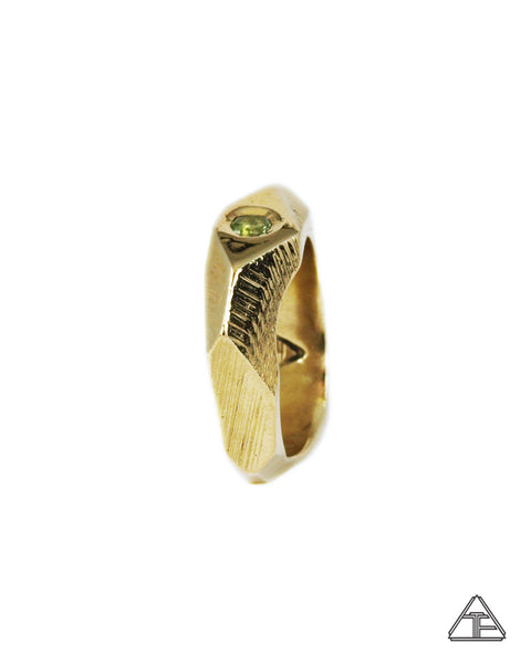 Lattice: Brass Ring Moldavite