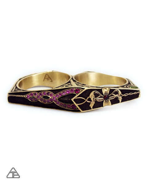 Lattice Double Ring: Lux Edition Collaboration with William Arthur Jewelry