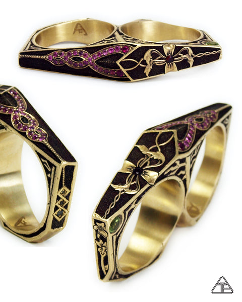 Lattice Double Ring: Lux Edition Collaboration with William Arthur Jewelry