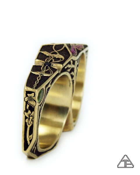 Lattice Double Ring: Lux Edition Collaboration with William Arthur Jewelry