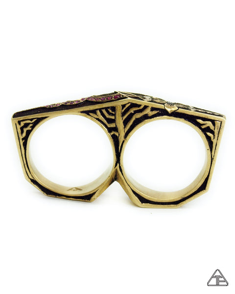 Lattice Double Ring: Lux Edition Collaboration with William Arthur Jewelry