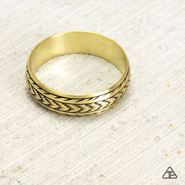 Romulus: Hand Engraved Band / Ring