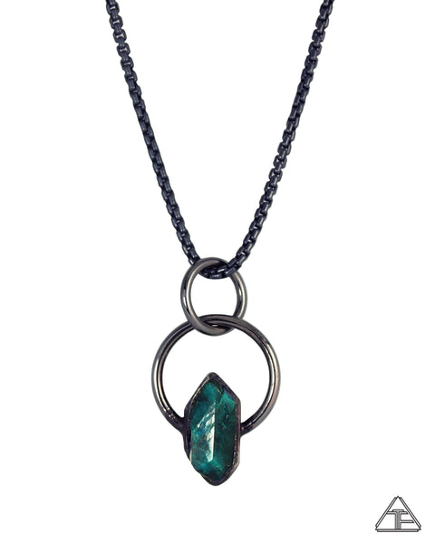 Dioptase Stealth Series Crystal Talisman Pendant
