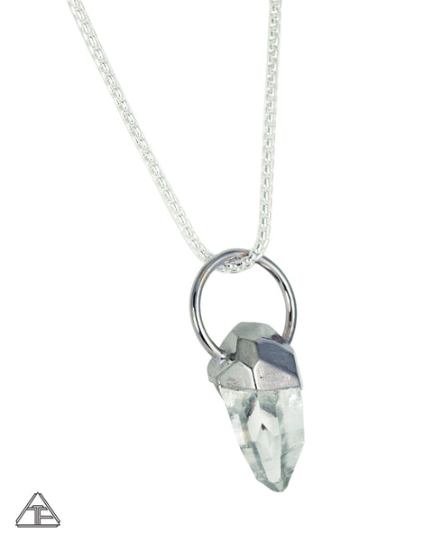 Lemurian Seed Quartz Large Crystal Talisman Pendant