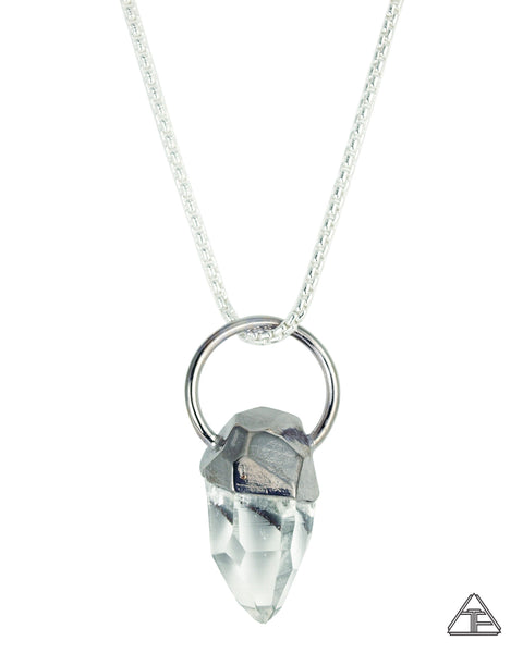 Lemurian Seed Quartz Large Crystal Talisman Pendant