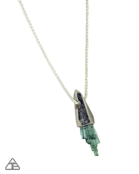 Tourmaline Spray Crystal Talisman Pendant