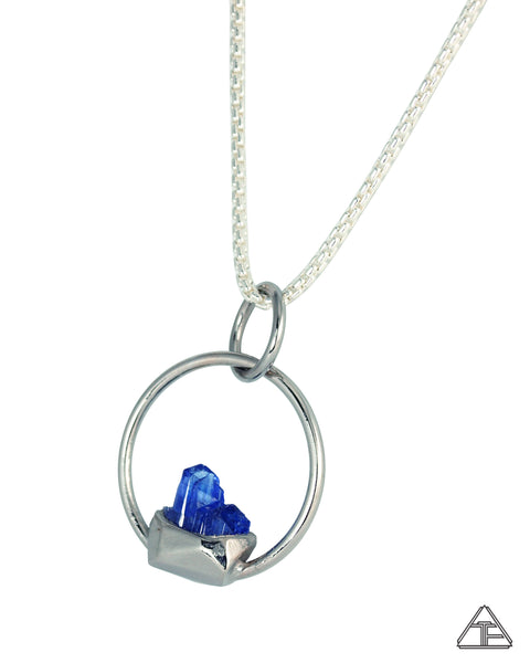 Tanzanite Hoop Crystal Talisman Pendant