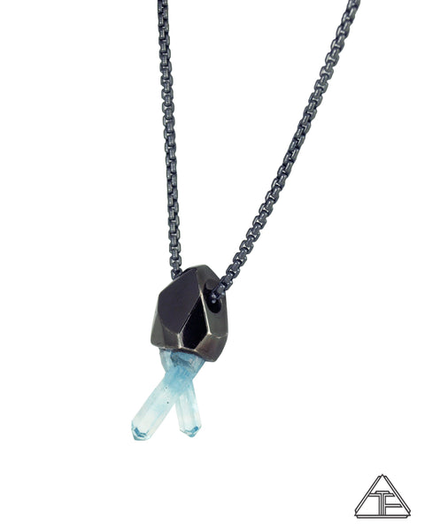 Vietnamese Aquamarine Crystal Talisman Pendant