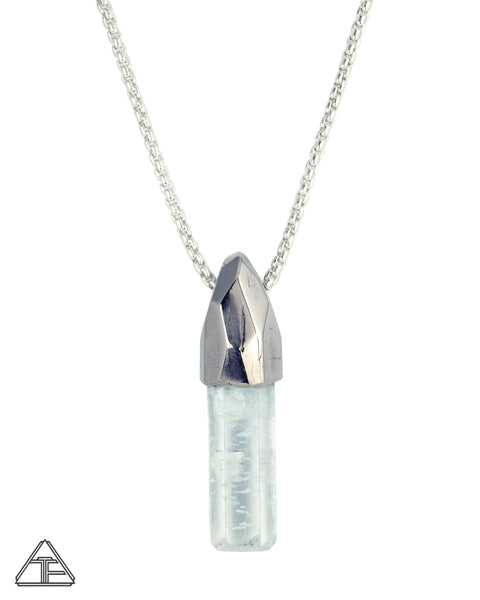 Large Aquamarine Crystal Talisman Pendant