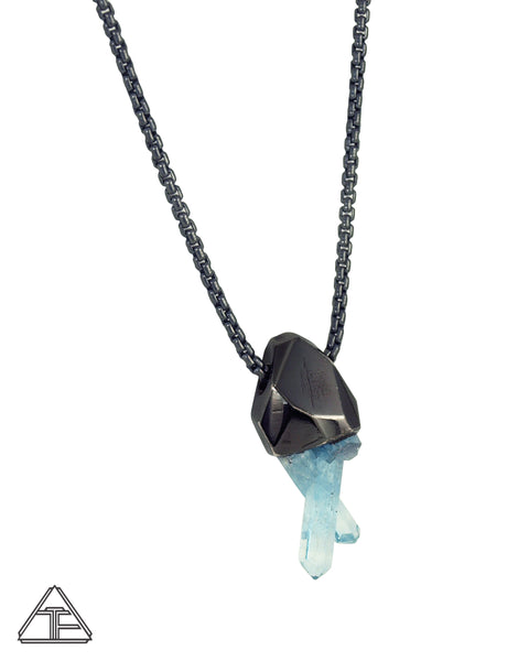 Vietnamese Aquamarine Crystal Talisman Pendant