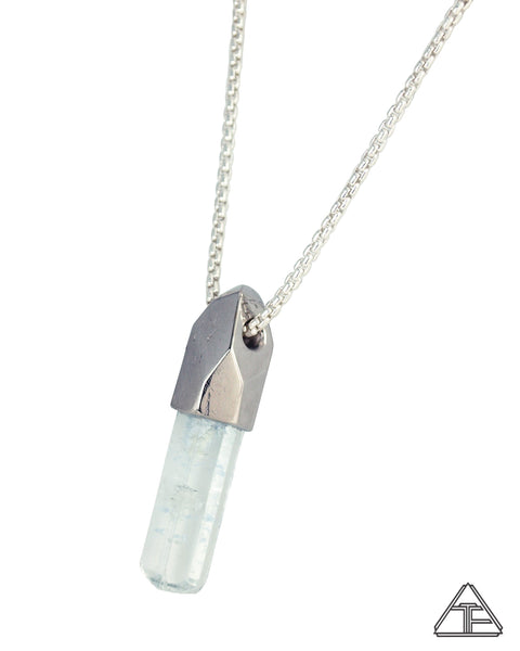 Large Aquamarine Crystal Talisman Pendant