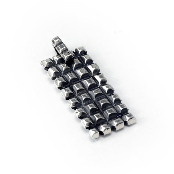 Hedron Lattice: Sterling Silver Dog Tag Spinel