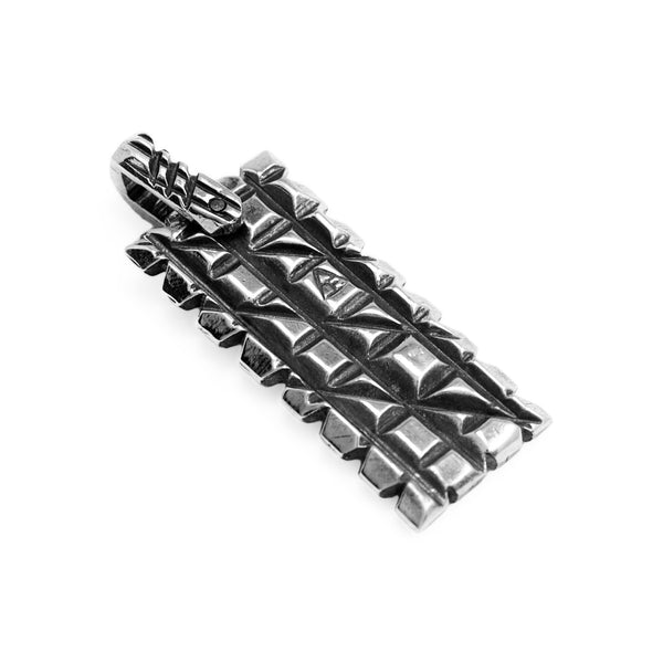 Hedron Lattice: Sterling Silver Dog Tag Spinel