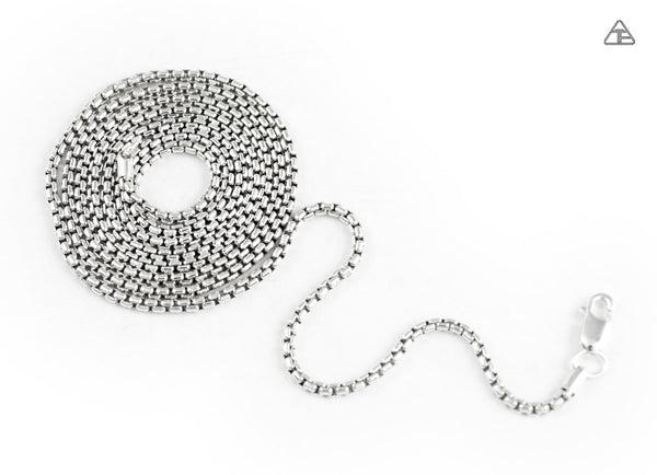 Sterling Silver Rounded Box Chain 1.8mm