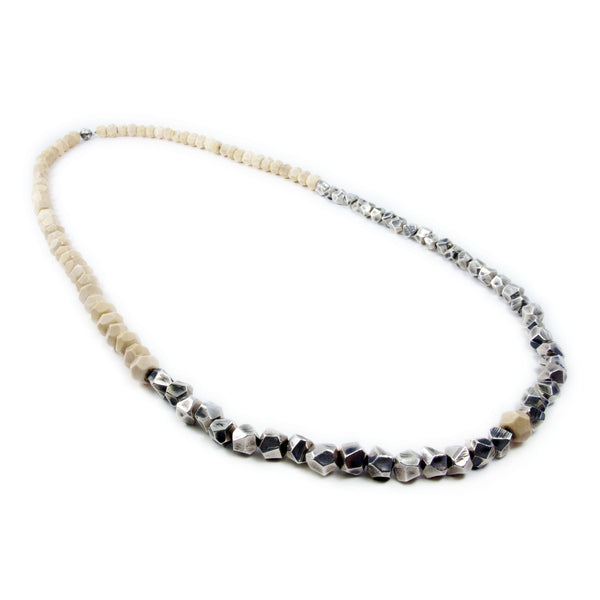 Lattice: Sterling Silver Woolly Mammoth Ivory Chain