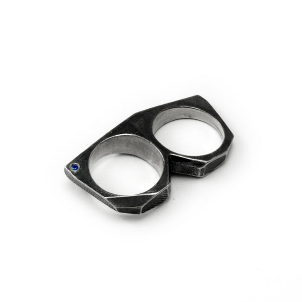 Lattice: Stealth Double Ring Sapphire