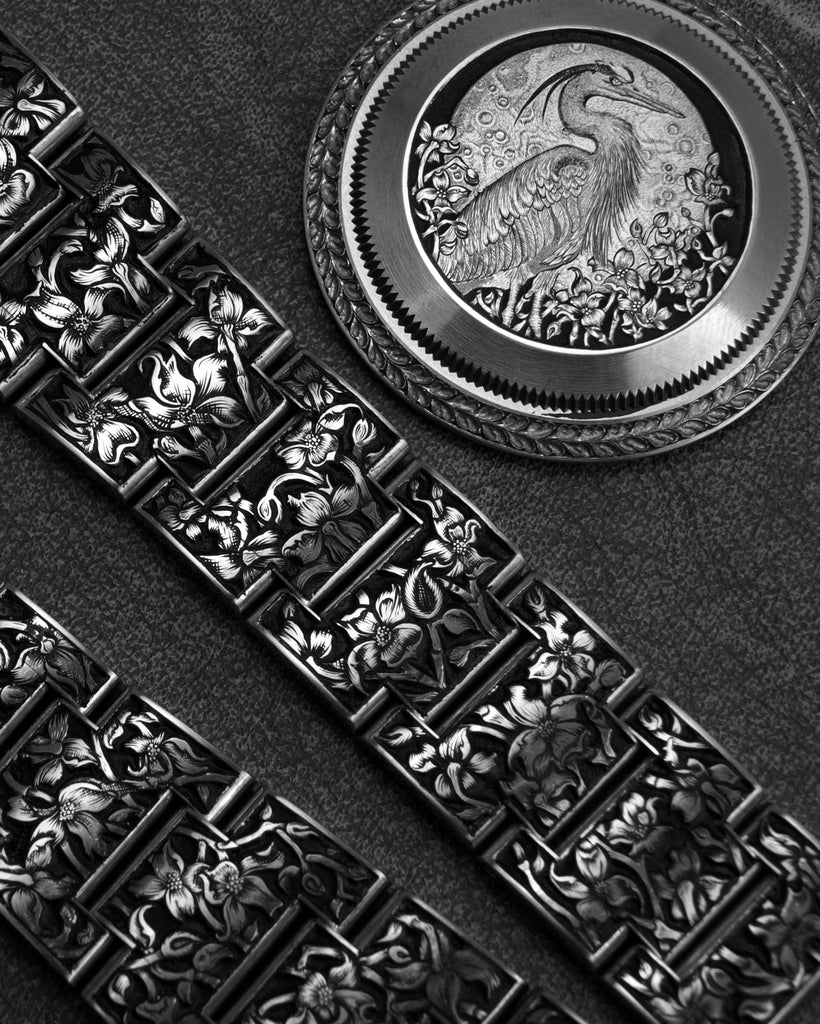 "Dogwoods" Engraved Rolex by TEA
