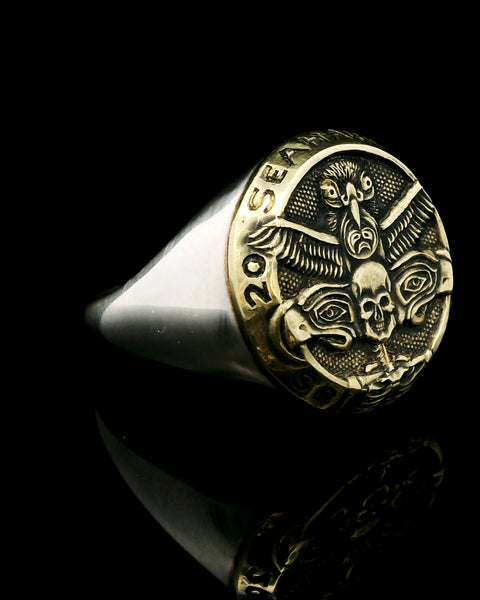 DARKSIDE — Seahawks Championship Ring / Sterling + Brass / Classic