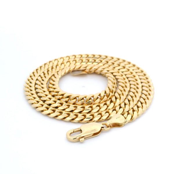 20" Solid 18k Oval Curb Gold Chain 5.8 mm