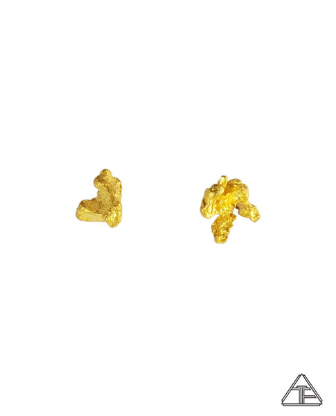 Studs: Alaskan Yellow Gold Nugget Earrings