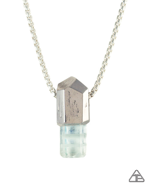 UAP Aquamarine Palladium Crystal Talisman Pendant
