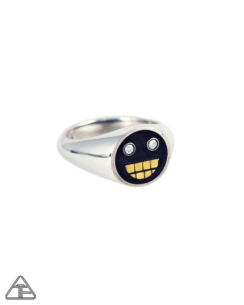 Grillz: Diamond Sterling Silver 22k Ring Size 6