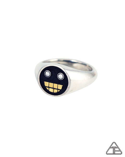 Grillz: Diamond Sterling Silver 22k Ring Size 6