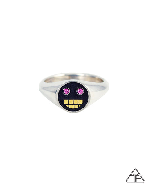 Grillz: Pink Sapphire Sterling Silver 22k Ring Size 10