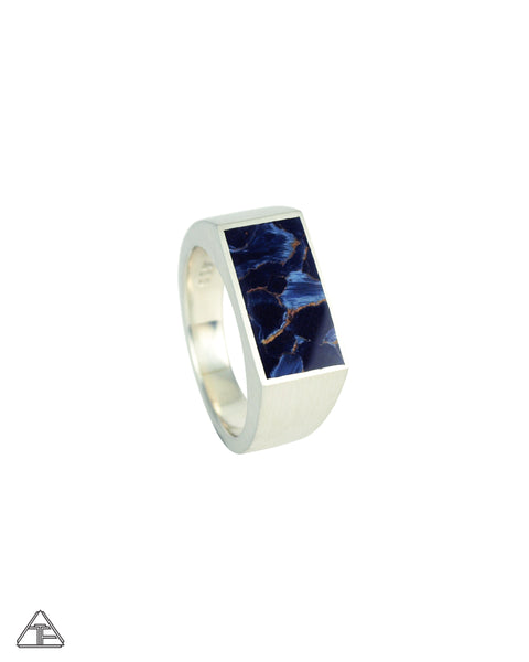 Signet Ring: Inlay Pietersite Size 9