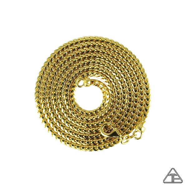 Solid 18k Yellow Gold Box Chain 2.4mm