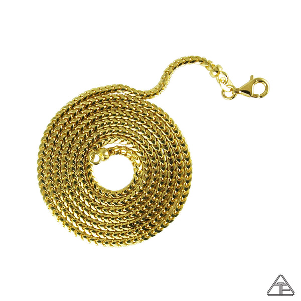 Solid 18k Yellow Gold Box Chain 2.4mm