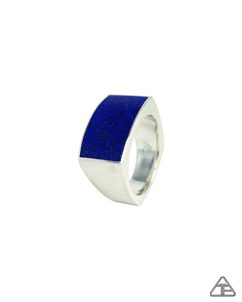 Signet Ring: Lapis Inlay Size 10