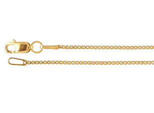 14k Yellow Gold Fill Box Chain 1mm