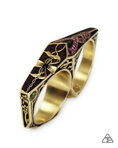 Lattice Double Ring: Lux Edition Collaboration with William Arthur Jewelry