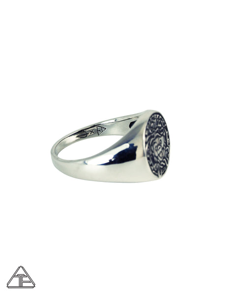 Owsley Bearsace: Grateful Dead Sterling Silver Ring
