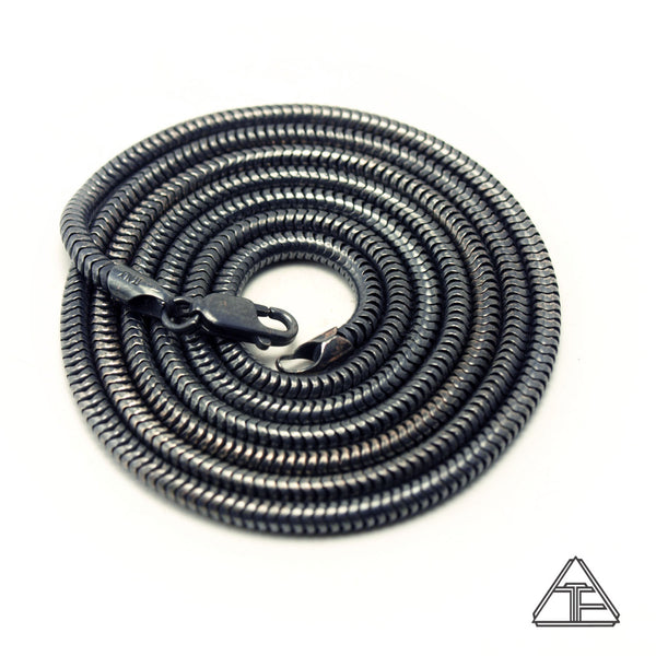 Stealth Sterling Silver Snake Chain