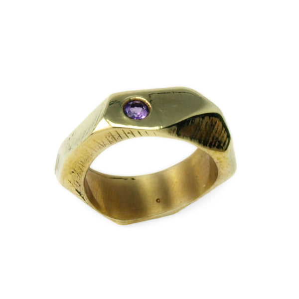 Lattice: Brass Ring Amethyst